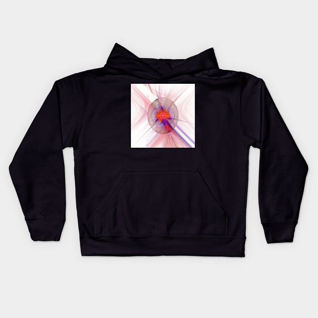 Abstract developing egg fractal Kids Hoodie by hereswendy